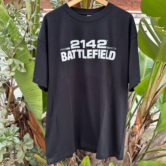 Vintage 2006 Battlefield 2142 T-Shirt Black XL Double-Sided Graphic - Picture 1 of 3